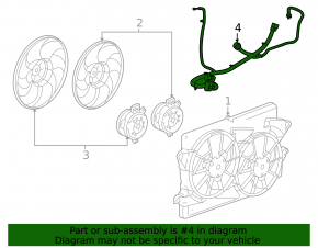 Проводка диффузора Chevrolet Malibu 13-14 hybrid