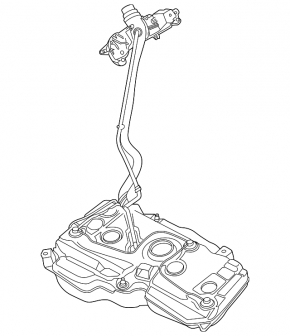 Топливный бак VW Tiguan 18-24 с горловиной fwd
