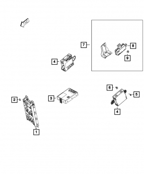 Body Control Module Dodge Challenger 15-15 3.6