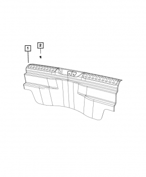 Накладка проема багажника Jeep Cherokee KL 19-23 черн