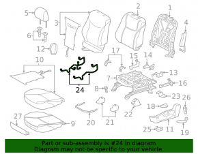 Проводка водительского сиденья Toyota Prius V 12-17