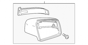 Крышка левого зеркала Mercedes E-class W212 13-16 белая