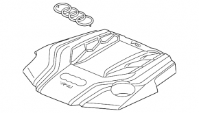 Накладка двигателя Audi A6 21-25 3.0