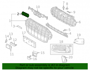 Grilă radiator Audi Q7 17-24 S-line, cromată