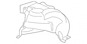 Подкрылок передний правый задняя часть BMW 4 F32/33/36 14-15