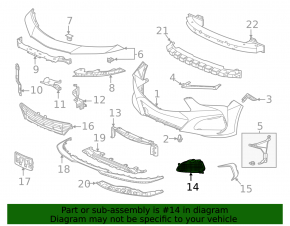 Grilă bara dreapta Acura TLX 21-25 Tip S