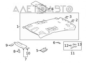 Ручка потолка левая Toyota Camry v70 18-24