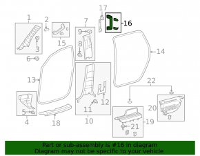 Ручка центральной стойки правая Toyota Sequoia 08-16 беж