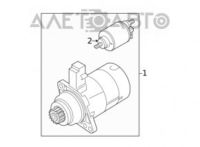 Стартер VW Beetle 12-15 1.8T АКПП
