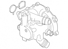 Pompă de răcire cu carcasă de termostat asamblată Audi Q5 80A 18- 2.0T nouă, neoriginală