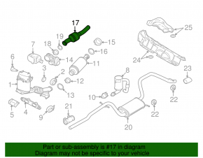 Катализатор VW Jetta 11-15 USA TDI,ржавый