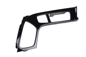 Panou ornamental consolă centrală Cadillac CTS 14 - negru lucios, cu indicator luminos pentru treapta de viteză, zgârieturi