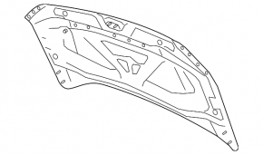 Капот голый VW Taos 22-25