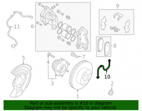 Furtun de frână față dreapta pentru Nissan Pathfinder 22-25