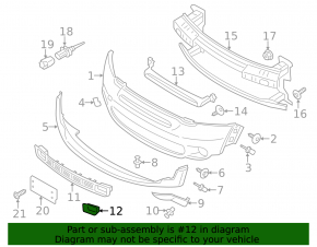 Conductă de aer bară față stânga Mini Cooper Countryman R60 11-16 model S, pachet JCW