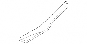 Garnitura prag spate dreapta exterioara BMW 3 F30 12-18 negru nou original