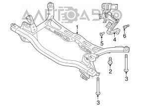 Подрамник задний VW Golf 15-21