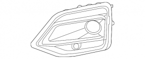 Решетка радиатора grill в сборе Audi Q5 80A 21-24 решетка и молдинг черный глянец, эмблема хром, S-Line