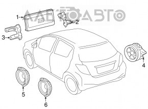 XM Satellite Receiver Toyota Sequoia 08-13