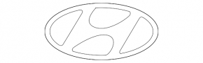 Эмблема HYUNDAI двери багажника Hyundai Santa FE 21-23