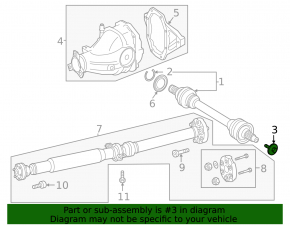 Болт крепления наружного шруса задний левый Mercedes W167 GLE 350 450 20-26