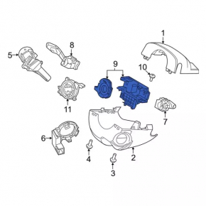 Датчик угла поворота руля Ford C-max MK2 13-18