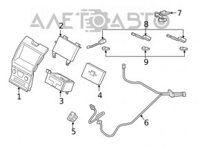 Головное устройство Ford Edge 15-22