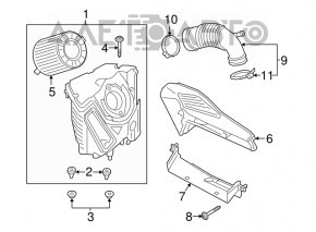 Воздуховод на коллектор Audi A4 B9 17-25 2.0T CYMC