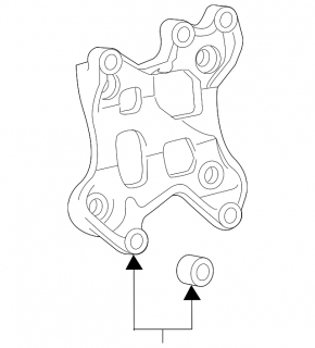 Кронштейн компрессора кондиционера Lexus NX200t NX300 15-21