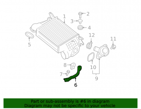 Кронштейн интеркулера Subaru Impreza WRX GH 08-14 2.5T