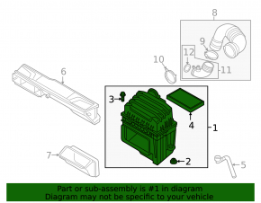 Корпус воздушного фильтра VW Atlas 18-26 2.0T