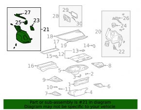 Обшивка арки левая Lexus IS200 IS300 99-05