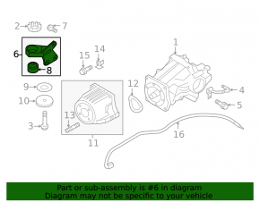 Кронштейн редуктора Mitsubishi Outlander 14-20