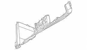 Накладка колени водителя Mazda CX-50 23-26 черная