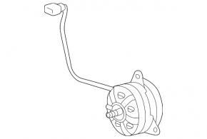 Motorul ventilatorului de răcire stânga pentru Lexus RX350 10-15