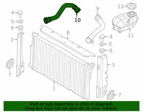 Патрубок охлаждения нижний BMW 4 F32/33/36 14-16 N26 M Pack