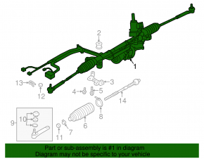 Рейка рулевая Subaru Impreza 17-19 GK