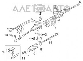 Рейка рулевая Subaru Impreza 17-19 GK