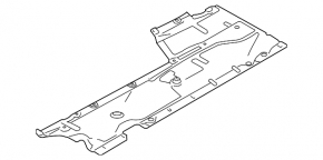 Protecție partea inferioară stângă pentru BMW 3 F30 4d 12-18