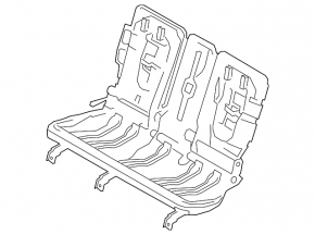Cadru banchetă spate (rândul 2) BMW X2 F39 18-23 fără partea superioară