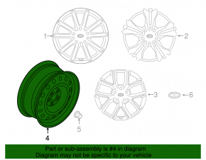 Запасное колесо докатка Hyundai Sonata 15-19 R17