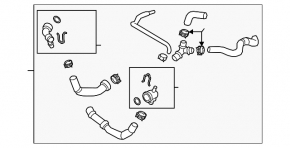 Țeavă de răcire superioară Audi A3 8V 17-20 2.0T