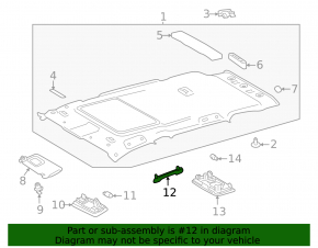 Ручка потолка задняя левая Toyota Rav4 19-24 серая, царапины