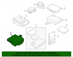 Gateway Control Unit Audi Q5 80A 18-24