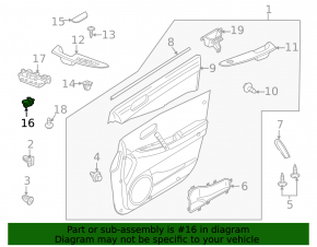 Управление стеклоподъемником передним правым Mazda CX-7 06-09 черн