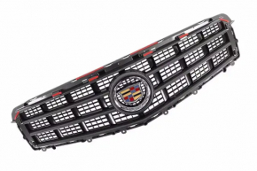 Решетка радиатора grill Cadillac ATS 13-14 мат с молдингом и эмблемой