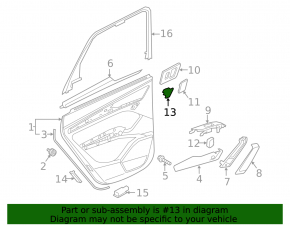 Кнопка центрального замка задняя правая Audi Q5 80A 18-24