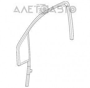 Стекло двери треугольник с уплотнителем переднее левое Buick Encore 13-22