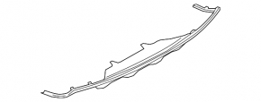 Capacul buzei barei spate a Porsche Macan 15- structura pentru carlig de remorcare