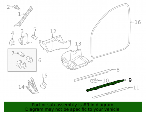 Suport prag dreapta Mercedes Clasa E W212 14-16